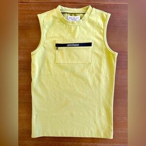 Mademe Lime Green Pocket Front Tank Size M